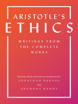 cover image of Aristotle's Ethics